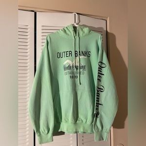 Authentic Outer Banks Large Mint Green Sweatshirt